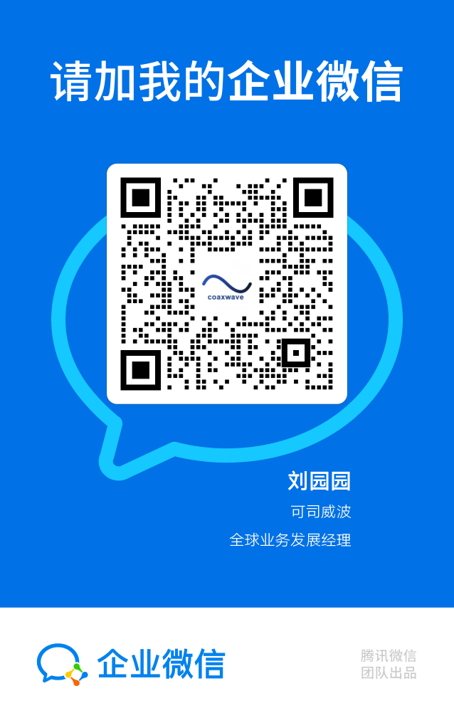 可司威波企业微信名片二维码，扫码添加业务对接人刘园园